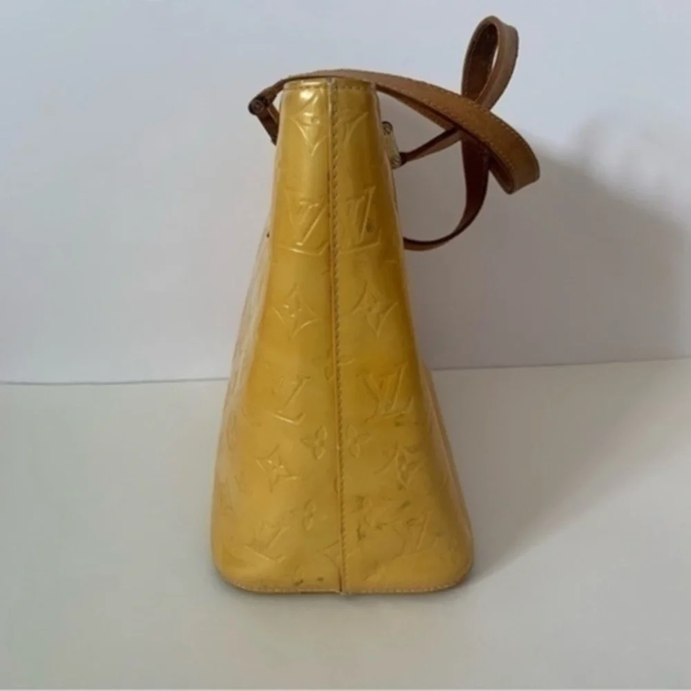 LOUIS VUITTON Houston Yellow Vernis Bag
